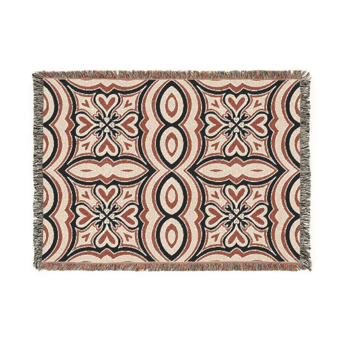 Vintage Geometric Woven Blanket
