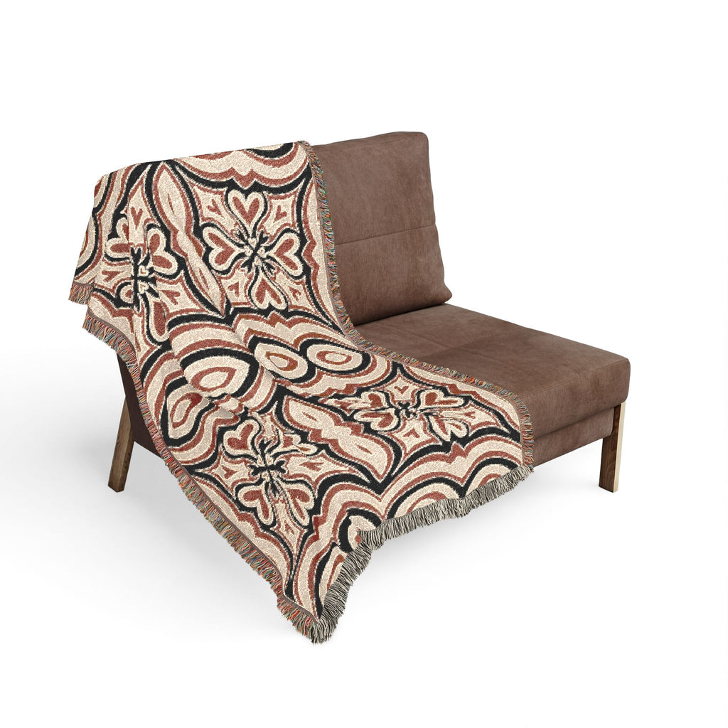 Vintage Geometric Woven Blanket
