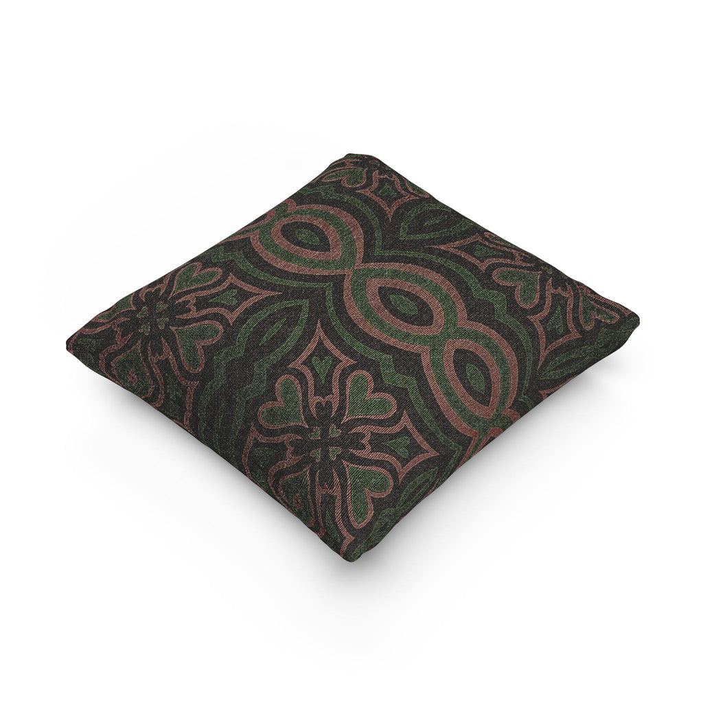Vintage Boho Geometric Woven Pillow