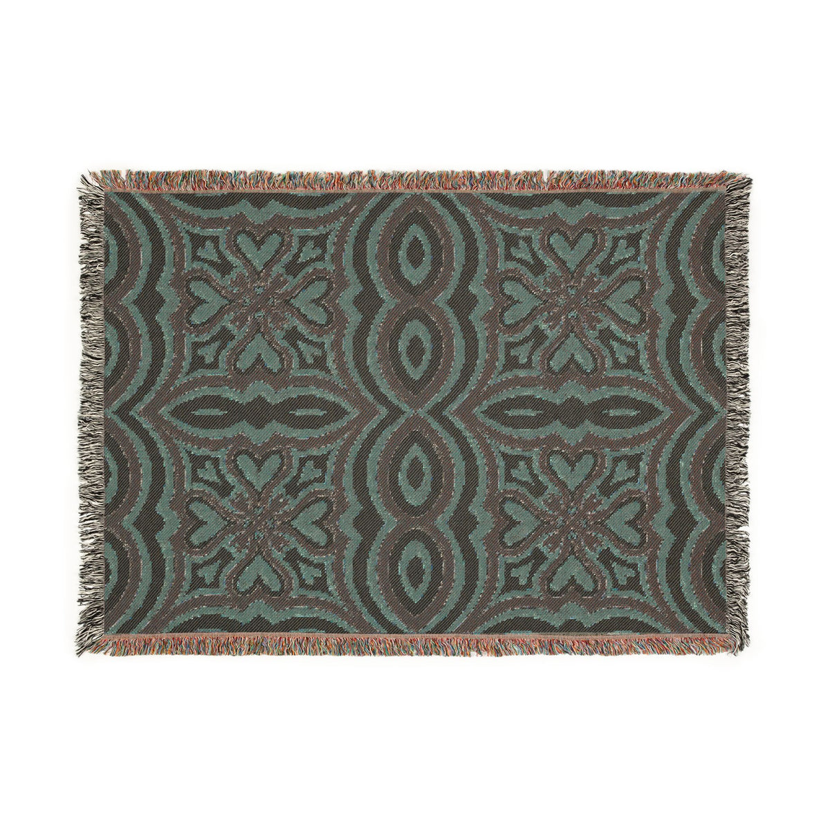 Vintage Geometric Woven Blanket