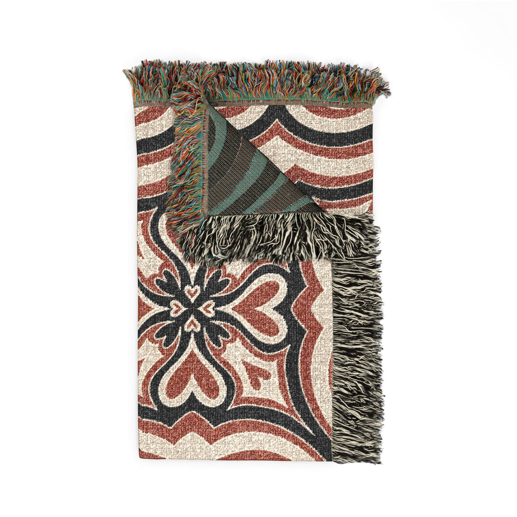 Vintage Geometric Woven Blanket